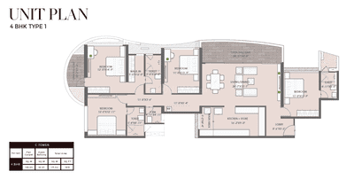 Image of 1879 Sq.ft 3 BHK Apartment / Flat for sale in Chandrarang The Embercrest, Wakad, Pune for Rs. 19000000