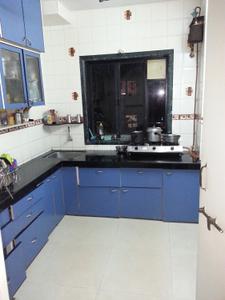 Kitchen Image of 630 Sq.ft 1 BHK Apartment / Flat for rent in Mulund East Mumbai for Rs. 33000