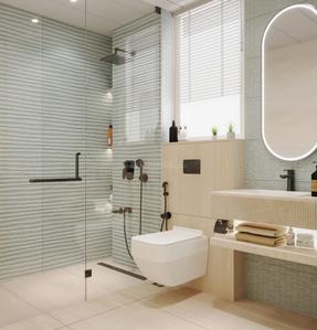 Bathroom Image of 2190 Sq.ft 3 BHK Apartment / Flat for sale in Nyati Elenor, Bibwewadi Pune for Rs. 45000000