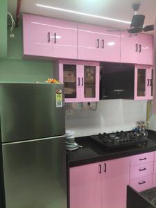 Kitchen Image of 670 Sq.ft 1 BHK Apartment / Flat for rent in Runwal Gardens Phase I, Dombivli East Thane for Rs. 18000