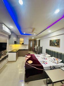 Bedroom Image of 410 Sq.ft 1 RK Apartment / Flat for rent in Karolan Ka Barh Jaipur for Rs. 21000