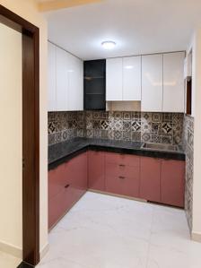 Kitchen Image of 1050 Sq.ft 3 BHK Builder Floor for rent in Khirki Extension New Delhi for Rs. 40000
