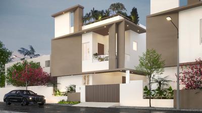 Image of 2075 Sq.ft 3 BHK Villa for sale in Ondipudur, Coimbatore for Rs. 13600000