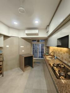 Kitchen Image of 1150 Sq.ft 3 BHK Apartment / Flat for rent in Zara Apartment, Powai Mumbai for Rs. 111000