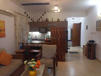 Hall Image of 800 Sq.ft 1 BHK Apartment / Flat for rent in Siolim Goa for Rs. 45000