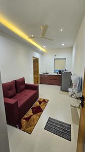 Hall Image of 700 Sq.ft 1 BHK Apartment / Flat for rent in Madhapur Hyderabad for Rs. 40000