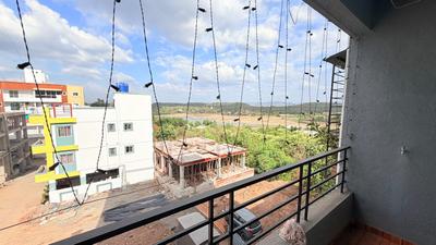 Balcony Image of 950 Sq.ft 2 BHK Apartment / Flat for rent in Bhugaon Pune for Rs. 16000