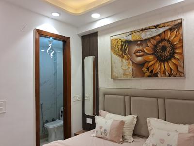 Bedroom Image of 900 Sq.ft 3 BHK Builder Floor for rent in Dwarka Mor New Delhi for Rs. 32000