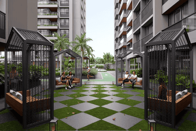 Image of 1550 Sq.ft 3 BHK Apartment / Flat for sale in Atishay Shivalay 4, Adalaj, Gandhinagar for Rs. 12100000