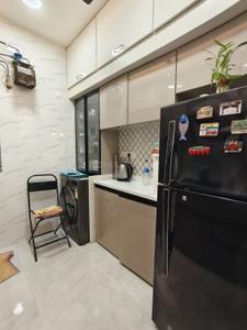 Kitchen Image of 550 Sq.ft 1 BHK Apartment / Flat for sale in Kalwa Thane for Rs. 7100000