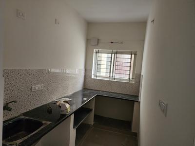 Kitchen Image of 600 Sq.ft 1 BHK Apartment / Flat for rent in Pragna Ashraya, Jigani Bengaluru for Rs. 10500