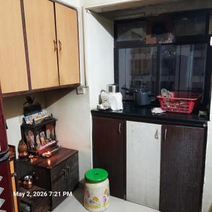 Kitchen Image of 550 Sq.ft 1 BHK Apartment / Flat for rent in Raunak Park, Pokhran- 2 Thane for Rs. 30000