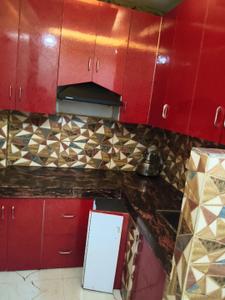 Kitchen Image of 600 Sq.ft 2 BHK Builder Floor for rent in Uttam Nagar New Delhi for Rs. 13000