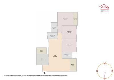 Image of 1804 Sq.ft 3 BHK Apartment / Flat for sale in Sobha Sentosa by Sobha Limited, Balagere, Bengaluru for Rs. 30400000