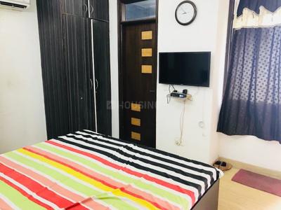 Bedroom Image of 429 Sq.ft 1 BHK Builder Floor for rent in Old Double Storey, Lajpat Nagar New Delhi for Rs. 28000
