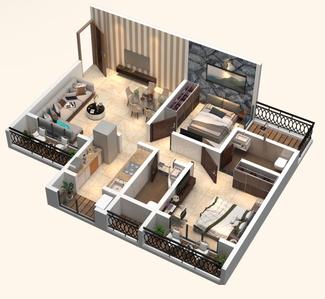 Image of 792 Sq.ft 2 BHK Apartment / Flat for sale in Kalyan Elite, Kalyan West, Kalyan for Rs. 4500000