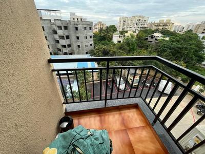 Balcony Image of 650 Sq.ft 1 BHK Apartment / Flat for rent in Goel Ganga Fernhill, Undri Pune for Rs. 16000