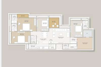 Image of 1520 Sq.ft 3 BHK Apartment / Flat for sale in Turquoise Re 45, Shantipura, Ahmedabad for Rs. 12000000