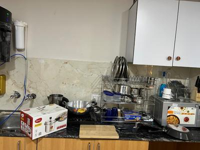 Kitchen Image of 550 Sq.ft 1 BHK Apartment / Flat for rent in Lohgarh Zirakpur for Rs. 20000