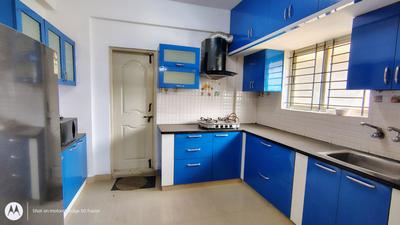 Kitchen Image of 1520 Sq.ft 3 BHK Apartment / Flat for rent in Lakvin Sankranti Residency, RR Nagar Bengaluru for Rs. 38000