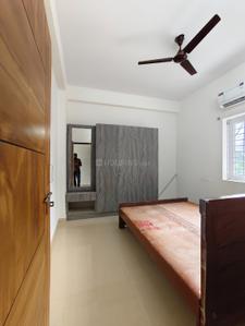 Bedroom Image of 650 Sq.ft 1 BHK Apartment / Flat for rent in Gachibowli Hyderabad for Rs. 23000