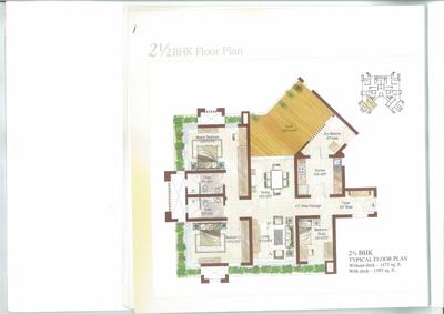 Image of 1241 Sq.ft 3 BHK Apartment / Flat for sale in Ashford Royale, Bhandup West, Mumbai for Rs. 26100000