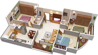 Image of 1310 Sq.ft 2 BHK Apartment / Flat for sale in Somalwada, Nagpur for Rs. 5900000