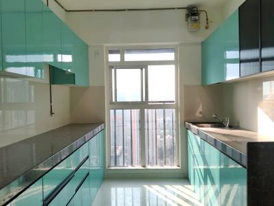 Kitchen Image of 920 Sq.ft 2 BHK Apartment / Flat for rent in Kasarvadavali Thane for Rs. 27000