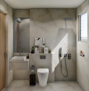 Bathroom Image of 1411 Sq.ft 3 BHK Apartment / Flat for sale in City One Vezdaa, Kiwale Pune for Rs. 12000000