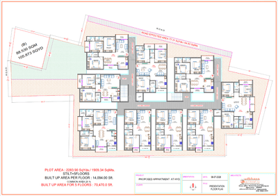 Image of 1280 Sq.ft 2 BHK Apartment / Flat for sale in Narsingi, Hyderabad for Rs. 7424000