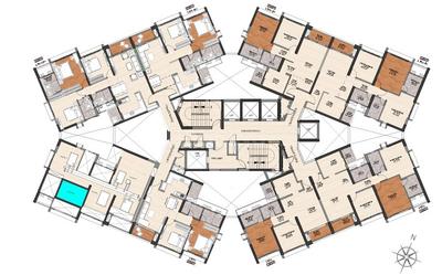 Image of 967 Sq.ft 2 BHK Apartment / Flat for sale in Geras Joy On The Treetops, Hinjawadi Phase 3, Pune for Rs. 7000000
