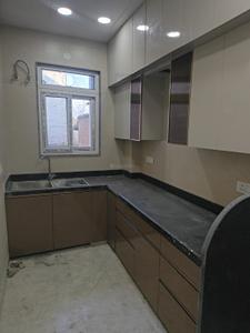 Kitchen Image of 1000 Sq.ft 3 BHK Builder Floor for sale in Gulabi Bagh New Delhi for Rs. 14800000