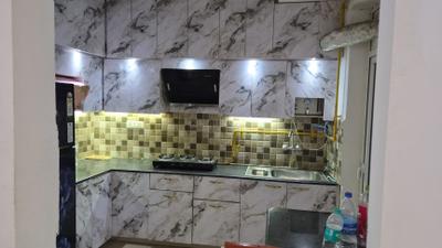 Kitchen Image of 766 Sq.ft 2 BHK Apartment / Flat for rent in Prateek Grand City, Siddharth Vihar Ghaziabad for Rs. 31000