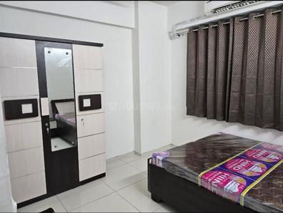 Bedroom Image of 850 Sq.ft 1 BHK Apartment / Flat for rent in Aryanparv Aarambh, Ujala Circle Ahmedabad for Rs. 19999