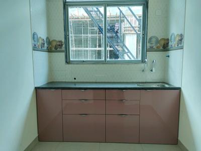 Kitchen Image of 600 Sq.ft 1 BHK Apartment / Flat for sale in Sai Shrushti Shiv Sarovar Heritage, Khidkali Thane for Rs. 3350000