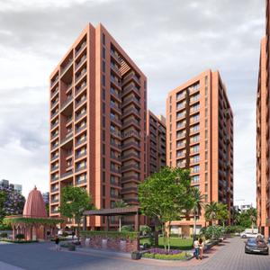 Image of 1460 Sq.ft 3 BHK Apartment / Flat for sale in Dindoli, Surat for Rs. 3578000