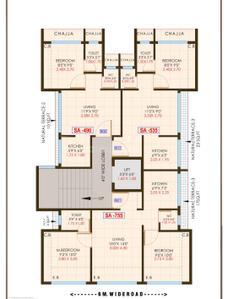 Image of 835 Sq.ft 2 BHK Apartment / Flat for sale in Devkinandan Apartment, Airoli, Navi Mumbai for Rs. 9000000