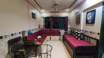 Living Room Image of 555 Sq.ft 1 BHK Apartment / Flat for rent in Implosion CHS, Chedda Nagar Mumbai for Rs. 39000