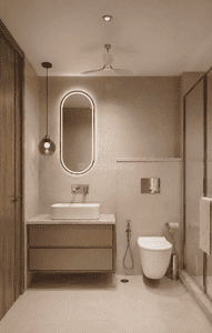 Bathroom Image of 2500 Sq.ft 3.5 BHK Builder Floor for sale in Sarvodaya Enclave New Delhi for Rs. 105000000