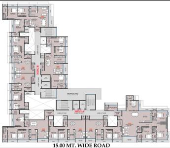 Image of 2355 Sq.ft 3 BHK Apartment / Flat for sale in Today Mount Bliss, Belapur CBD, Navi Mumbai for Rs. 37000000