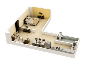 Image of 650 Sq.ft 1 RK Apartment / Flat for sale in Chhoti Pahari, Patna for Rs. 3500000