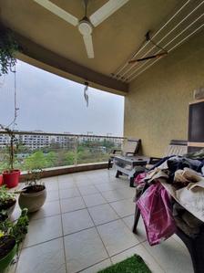Balcony Image of 1160 Sq.ft 2 BHK Apartment / Flat for rent in Lunkad Amazon, Viman Nagar Pune for Rs. 50000