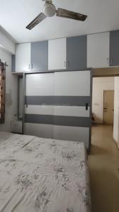 Bedroom Image of 595 Sq.ft 1 BHK Apartment / Flat for rent in Poddar Palm Enclave, Makarba Ahmedabad for Rs. 22500