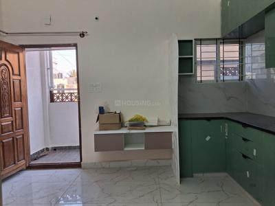 Kitchen Image of 558 Sq.ft 1 BHK Independent House for rent in Murugeshpalya Bengaluru for Rs. 17000