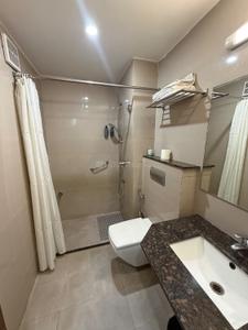 Bathroom Image of 680 Sq.ft 1 RK Builder Floor for rent in Tulip Monsella, Sector 53 Gurgaon for Rs. 23000