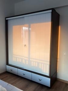 Bedroom Image of 1126 Sq.ft 3 BHK Apartment / Flat for rent in Adani Elysium, Shantigram Ahmedabad for Rs. 36000