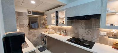 Kitchen Image of 2147 Sq.ft 3 BHK Apartment / Flat for sale in Asset Canvas, Maradu Kochi for Rs. 17000000