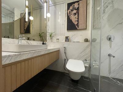 Bathroom Image of 1500 Sq.ft 3 BHK Apartment / Flat for sale in Nyati Esteban, Mohammed Wadi Pune for Rs. 11000000