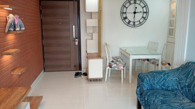 Living Room Image of 707 Sq.ft 2 BHK Apartment / Flat for rent in Arkade Earth, Kanjurmarg East Mumbai for Rs. 75000