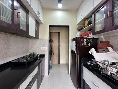 Kitchen Image of 767 Sq.ft 1 BHK Apartment / Flat for sale in The Evergreen Heights, Kalwa Thane for Rs. 8200000